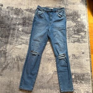 ROLLA'S Blue Distressed Skinny Jeans